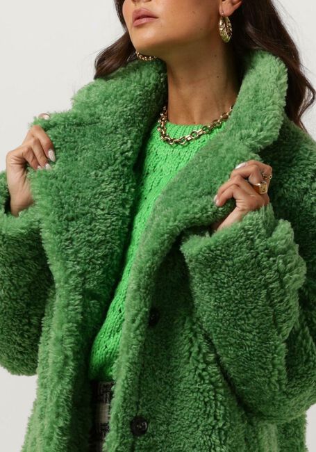 Grüne BEAUMONT Fake-Fur-Jack SASHA - large