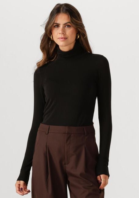 Schwarze SECOND FEMALE Rollkragenpullover MATIMA T-NECK TEE - large