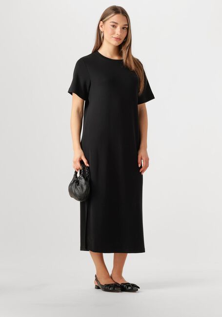 Schwarze MY ESSENTIAL WARDROBE Midikleid HELLAMW R-NECK LONG DRESS - large