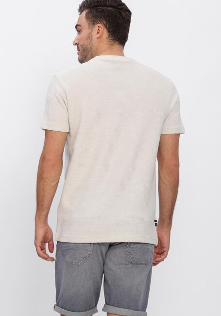 Beige PME LEGEND T-shirt TWO TONE TEXTURED STRIPE - large