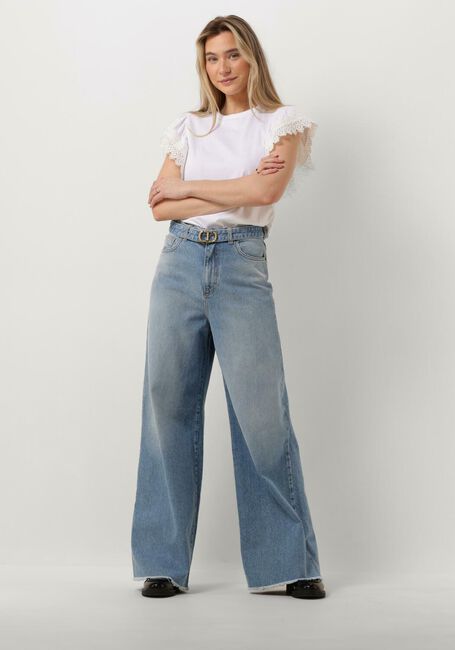 Blaue TWINSET MILANO Straight leg jeans WOVEN TROUSERS - large