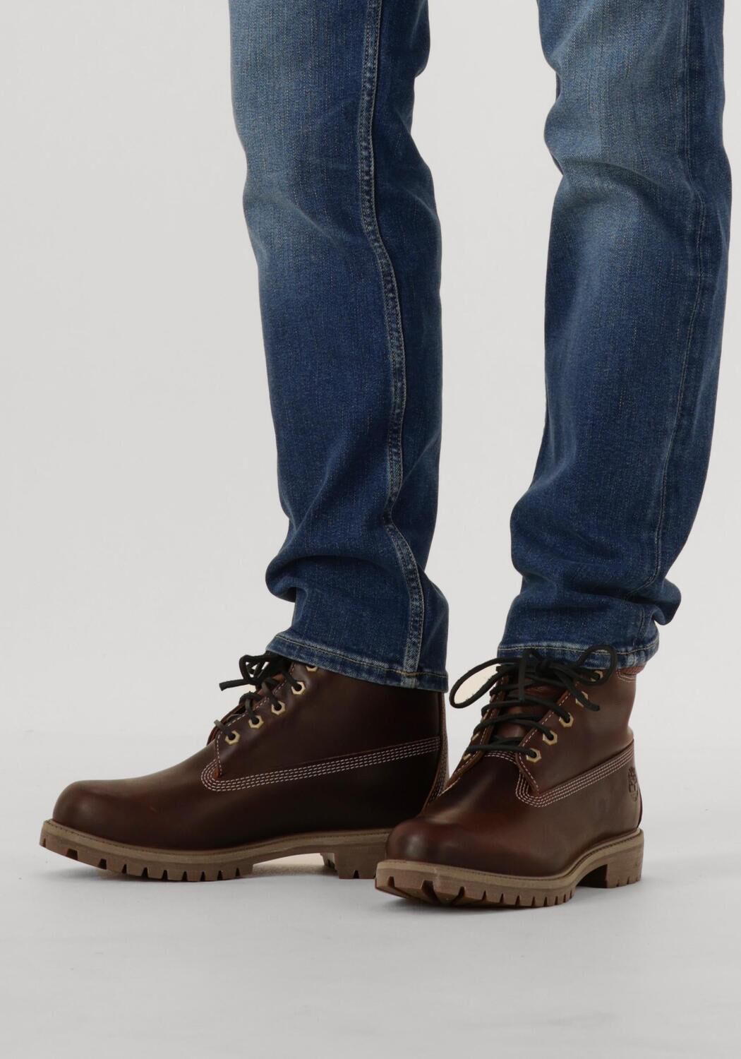 Braune TIMBERLAND Schn&uuml;rboots PREM 6 IN LACE WATERPROOF BOOT WHEAT - large