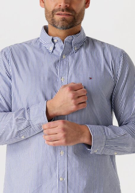 Blaue TOMMY HILFIGER Klassisches Oberhemd FLEX POPLIN CLASSIC - large