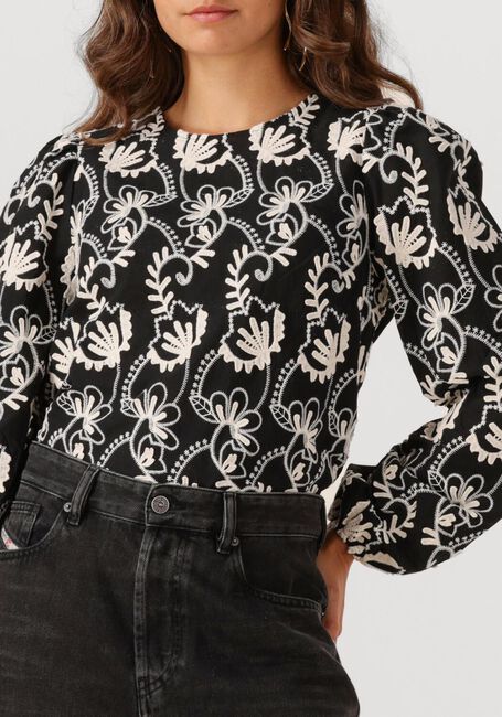 Schwarze OBJECT Top OBJMYA RE L/S TOP - large