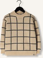 Beige DAILY7 Pullover KNITTED SWEATER BIG CHECK Beige DAILY7 Pullover KNITTED SWEATER BIG CHECK - medium