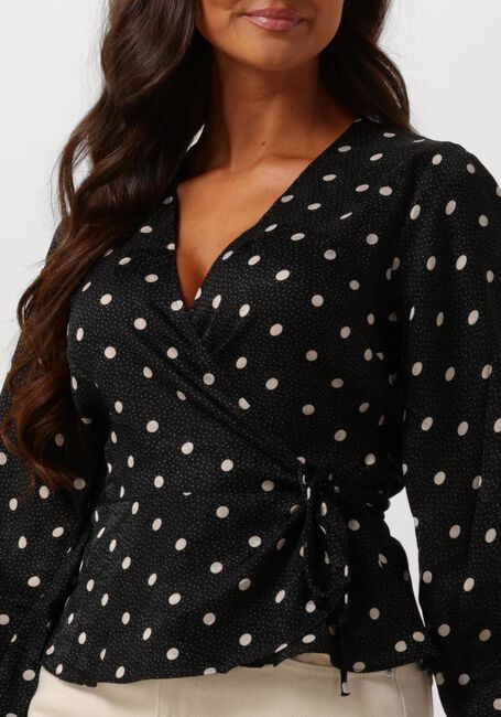 Schwarze NEO NOIR Blusen MERRY RETRO DOT BLOUSE - large