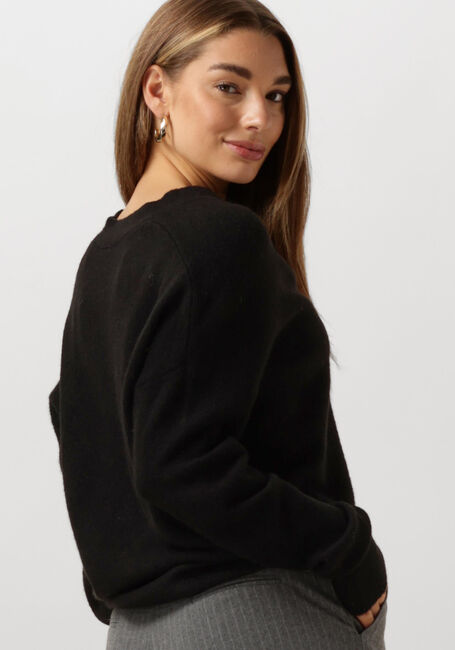 Schwarze SUMMUM Strickjacke CARDIGAN WOOL ELASTANE BLEND KNIT - large