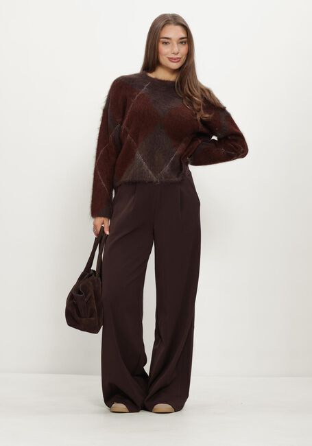 Braune Y.A.S. Pullover YASARGY LS MOHAIR BLEND KNIT PULLOVER - large