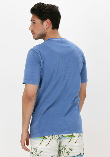 Hellblau SCOTCH & SODA T-shirt GARMENT-DYED CREWNECK TEE WITH EMBROIDERY LOGO - large