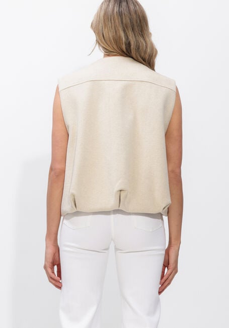 Ecru STUDIO AR Bodywarmer DANIELA WOOL BLEND - large