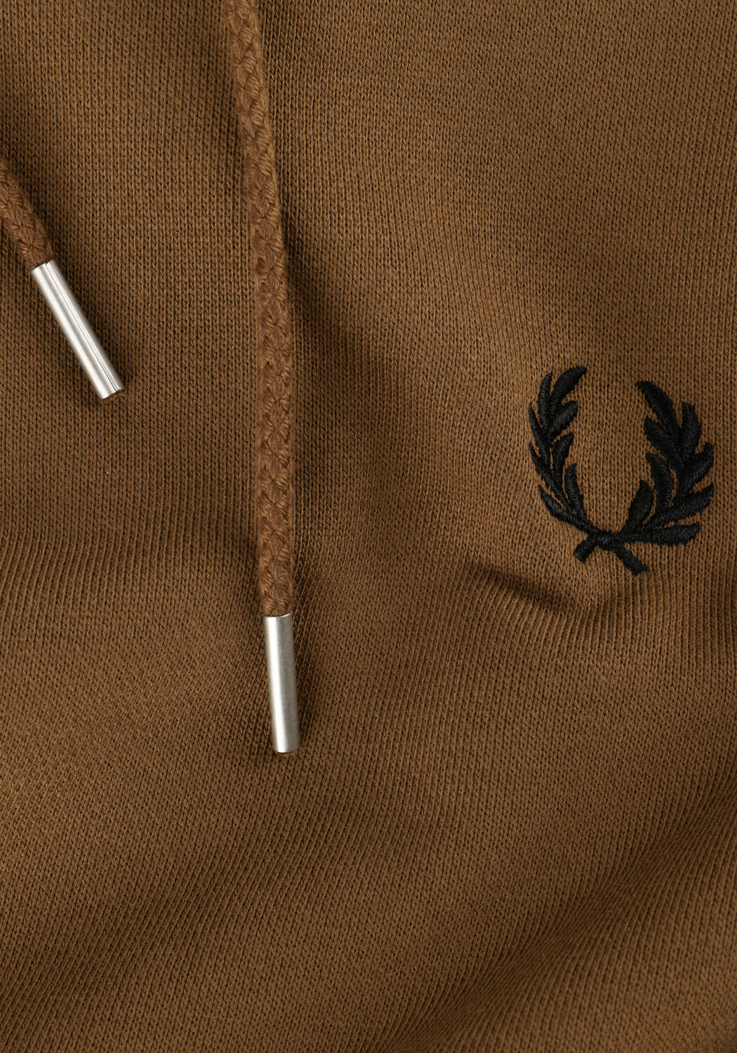Camelfarbene FRED PERRY Pullover & Cardigans TIPPED HOODED SWEATSHIRT - large