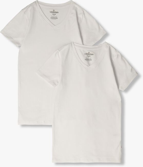 Weiße VINGINO T-shirt BOYS T-SHIRT V-NECK (2-PACK) - large