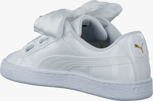 Weiße PUMA Sneaker BASKET HEART PATENT - large