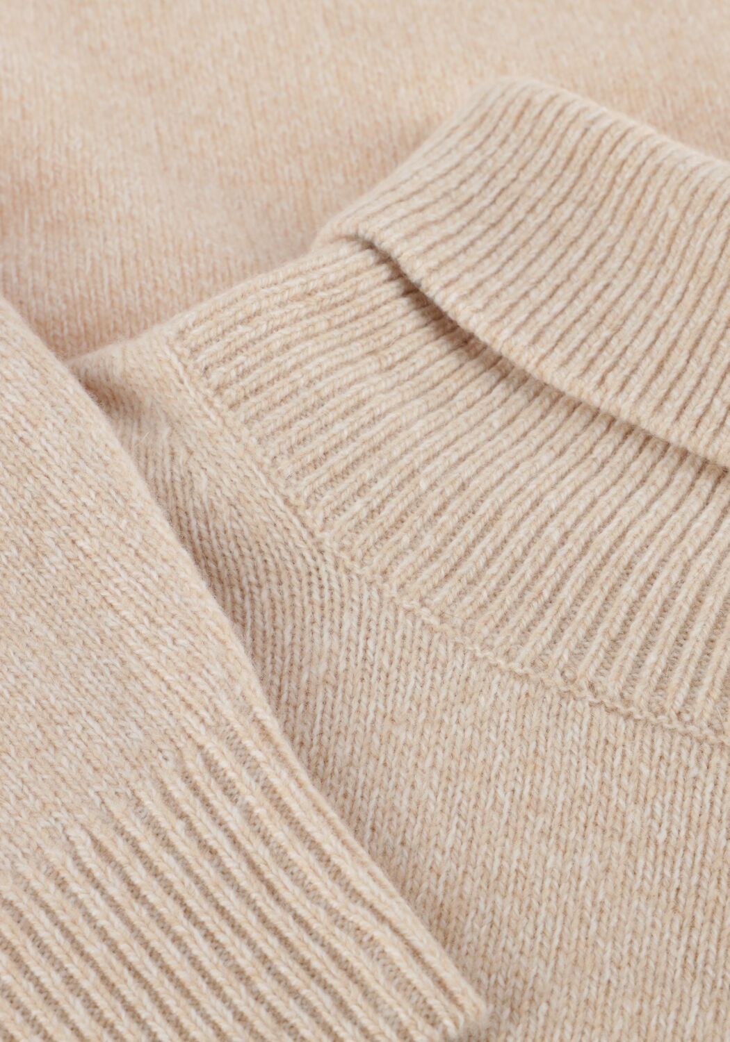 Beige PROFUOMO Pullover PULLOVER ROLL NECK WOOL BLEND - large