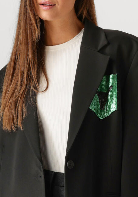 Schwarze ALIX THE LABEL Blazer LADIES WOVEN SEQUIN POCKET BLAZER - large