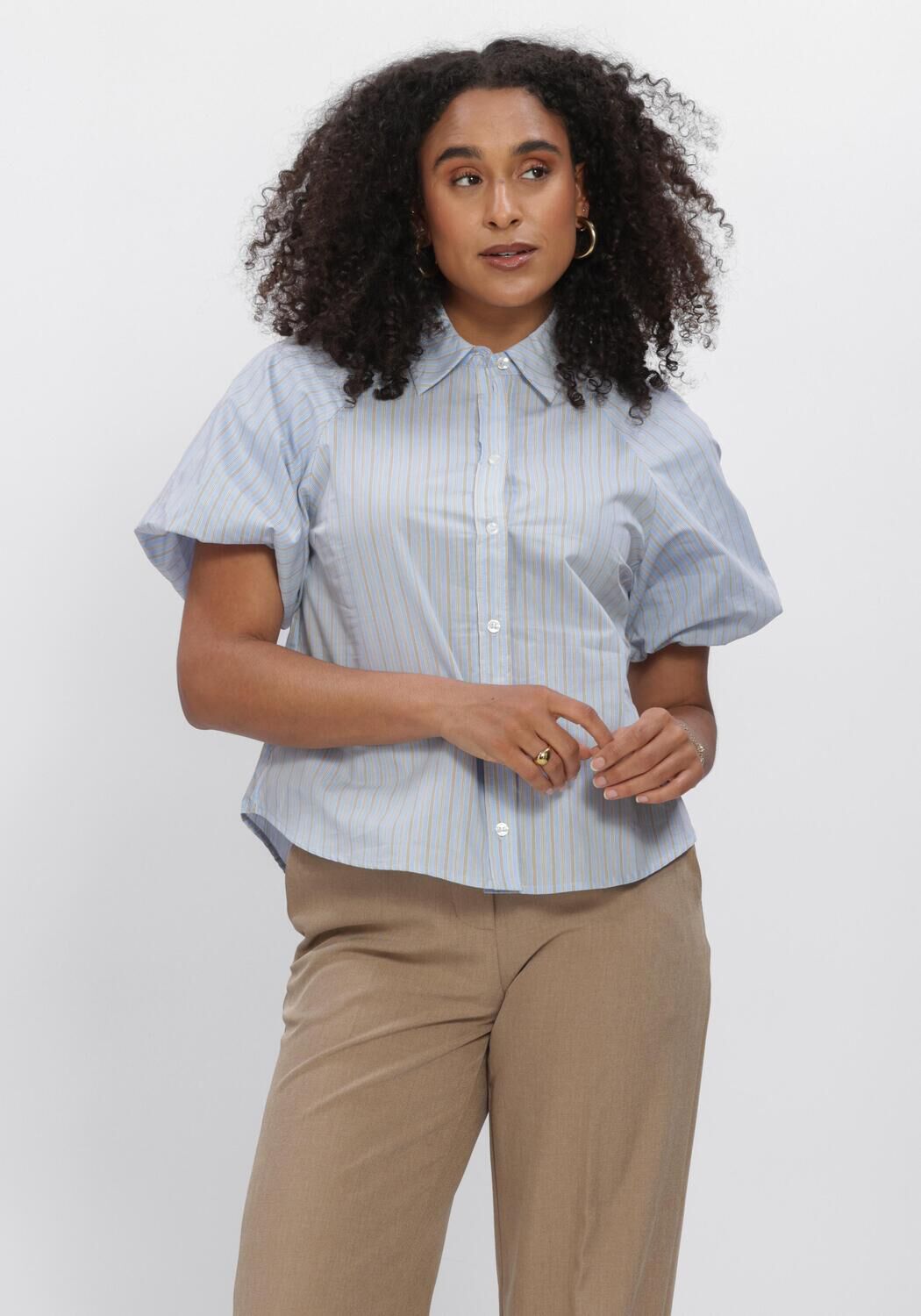 Mehrfarbige/Bunte MODSTR&Ouml;M Blusen AUGUSTAMD SHIRT - large