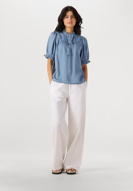 Weiße CO'COUTURE Weite Hose LOISECC LINEN LONG PANT - large