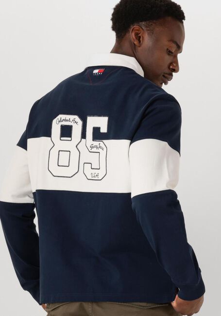 Dunkelblau TOMMY JEANS Polo-Shirt TJC COLORBLOCK RUGBY - large