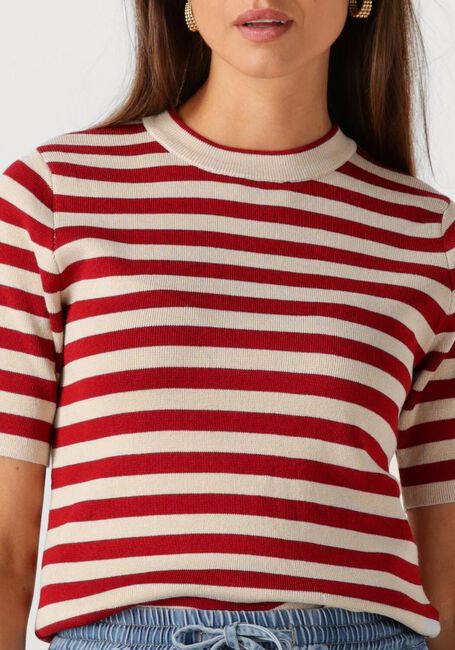 Rote OBJECT Pullover OBJESTER S/S NEW KNIT PULLOVER - large