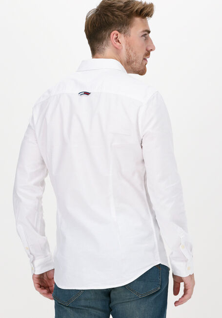 Weiße TOMMY JEANS Casual-Oberhemd TJM SLIM STRETCH OXFORD SHIRT - large