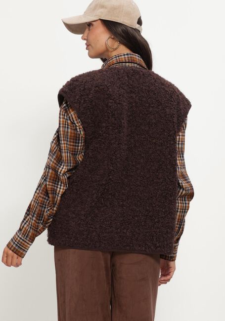 Braune OBJECT Strickjacke OBJIDUNA LO WAISTCOAT - large
