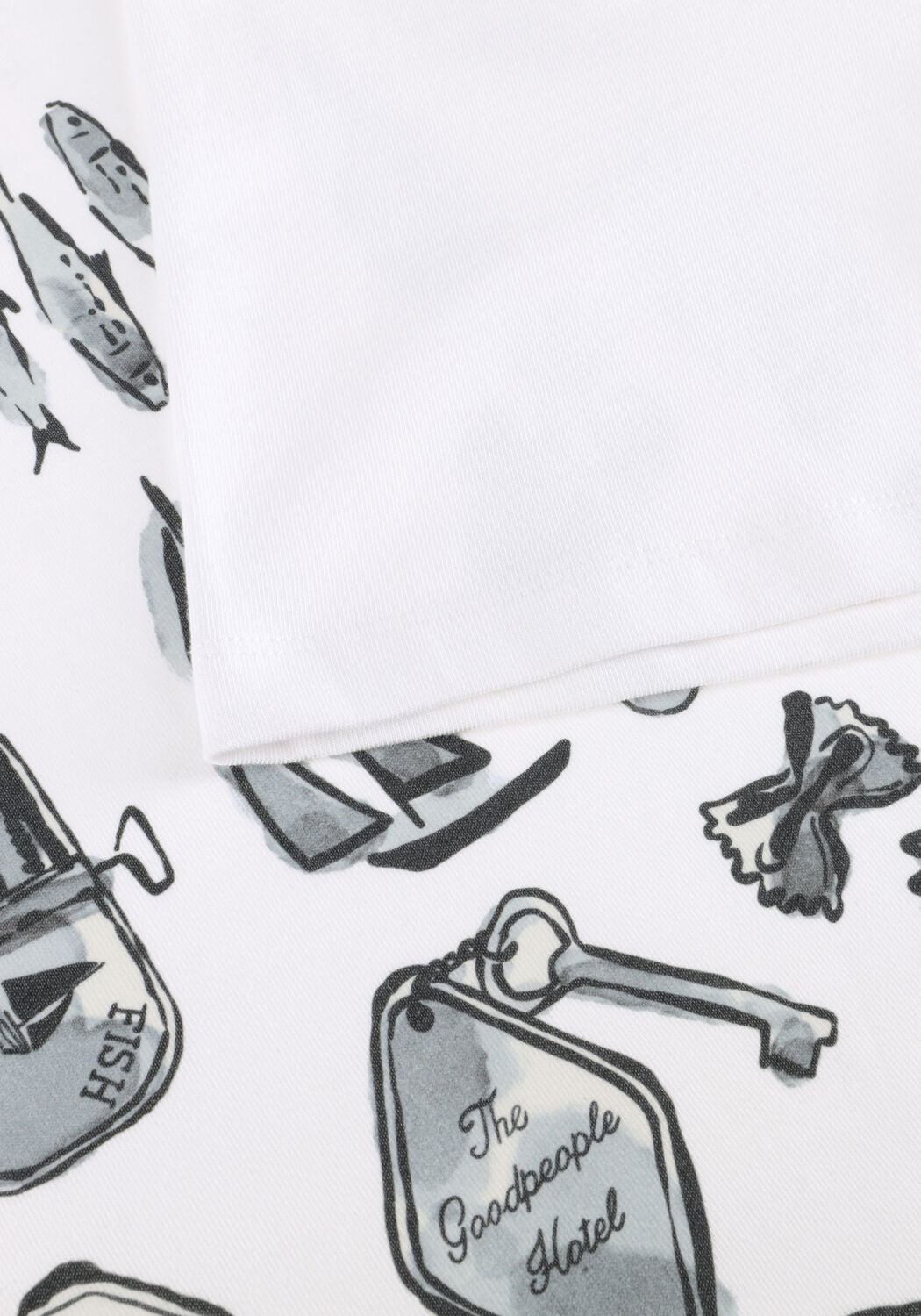 Wei&szlig;e THE GOODPEOPLE T-shirt TAX - large