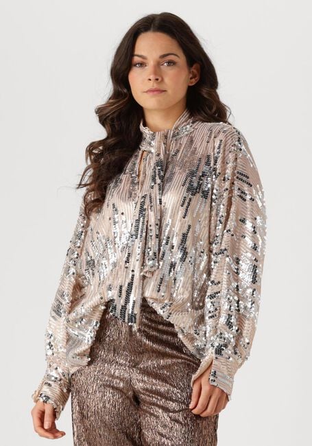 Silberne AMAYA AMSTERDAM Blusen GLITTER BLOUSE - large