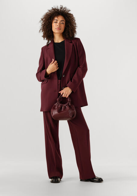 Bordeaux SELECTED FEMME Hose SLFRITA MW WIDE PANT MEL - large