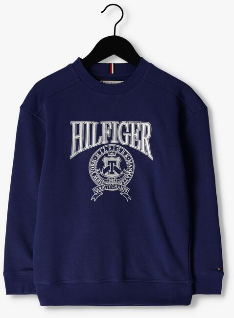 Blaue TOMMY HILFIGER Pullover U HILFIGER VARSITY SWEATSHIRT - large
