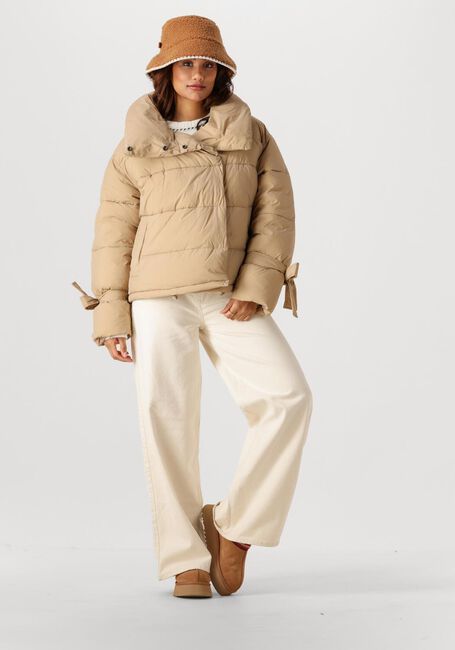 Beige CO'COUTURE Wattierte Jack MEGAN CROPPED PUFFER JACKET - large