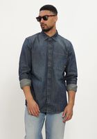 Blaue G-STAR RAW Casual-Oberhemd REGULAR 1-PKT SHIRT L\S