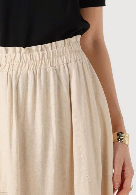 Beige Y.A.S. Maxirock YASFLAXY HW ANKLE SKIRT NOOS - large