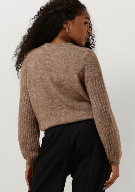 Braune OBJECT Pullover OBJOPHELIA L/S KNIT CARDIGAN REP - large