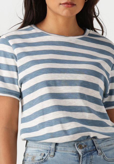 Blaue BY-BAR T-shirt HOPE BIG STRIPE TOP - large