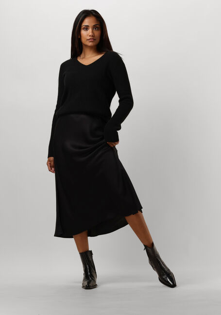 Schwarze RESORT FINEST Pullover V-NECK RIB KNIT - large
