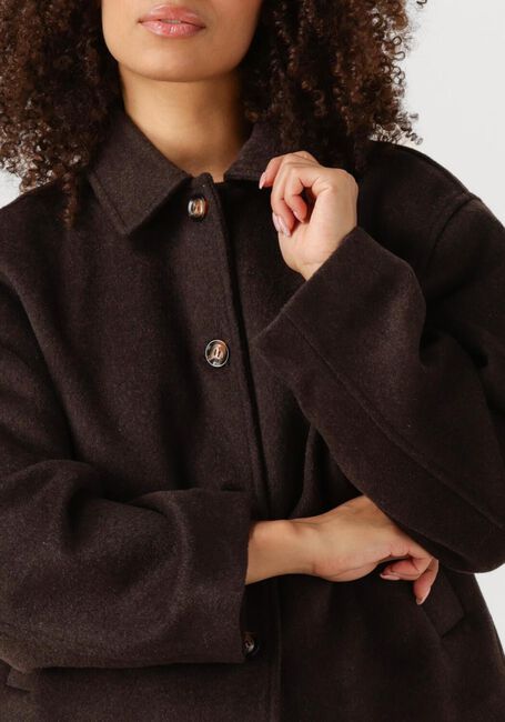 Braune NEO NOIR Mäntel HAMRA WOOL JACKET - large