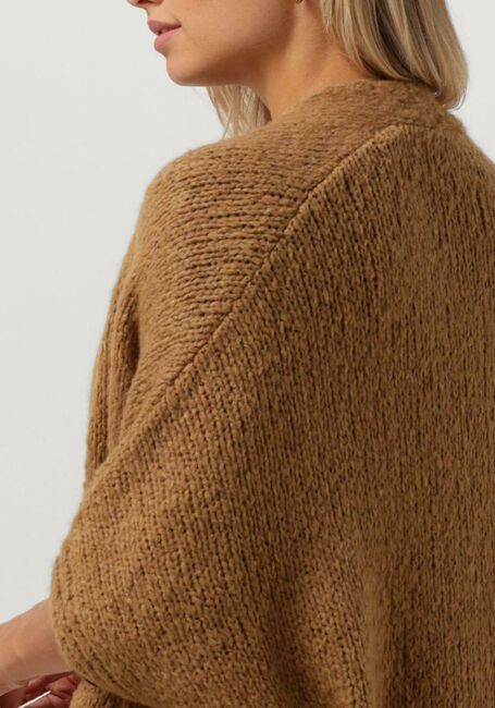 Braune SUMMUM Strickjacke KIMONO CARDIGAN RUSTIC MOHAIR BLEND KNIT - large