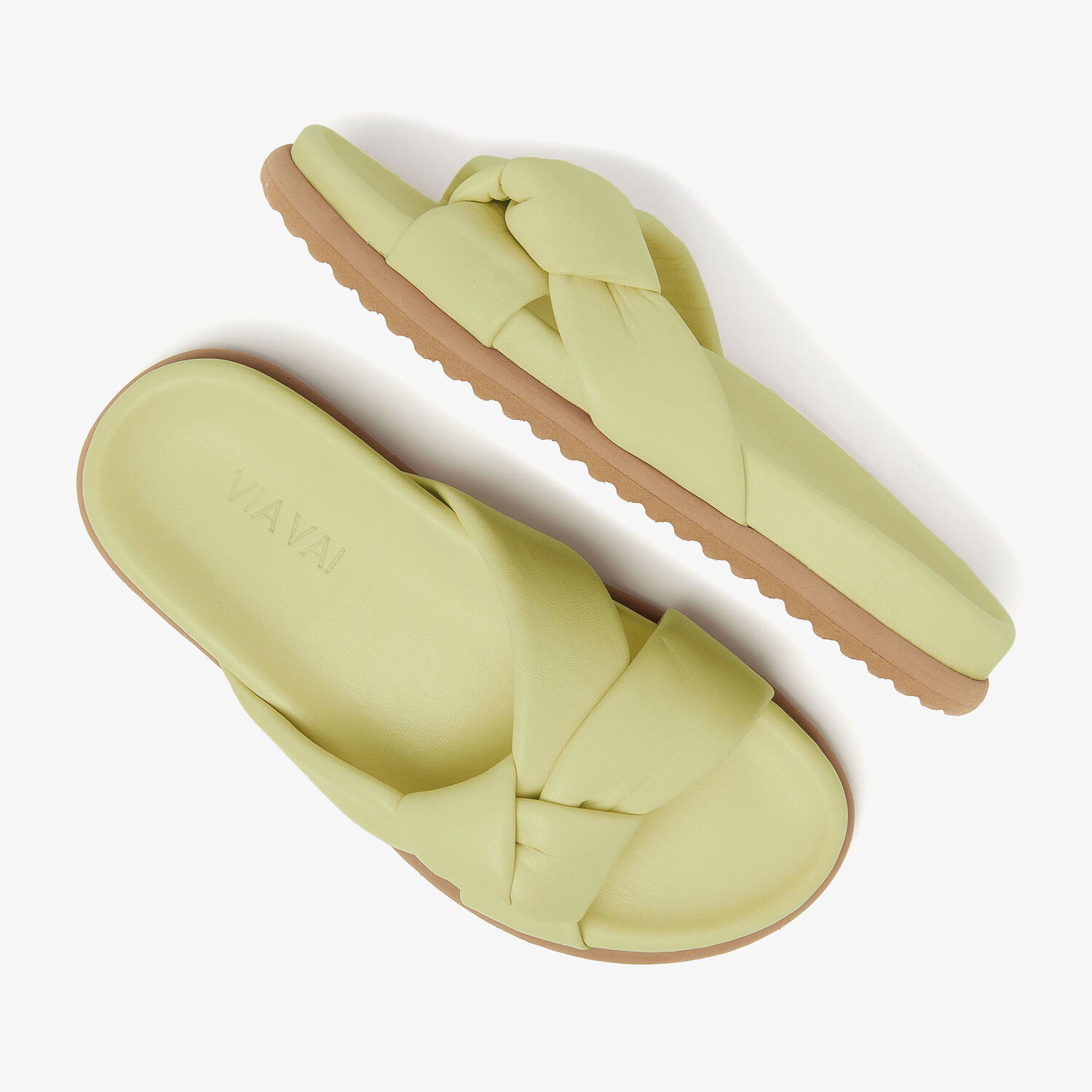 Limette VIA VAI Flache Sandalen CANDY NOVA - large