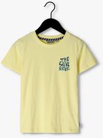 Gelbe MOODSTREET T-shirt T-SHIRT WITH CHEST AND BACK PRINT - medium