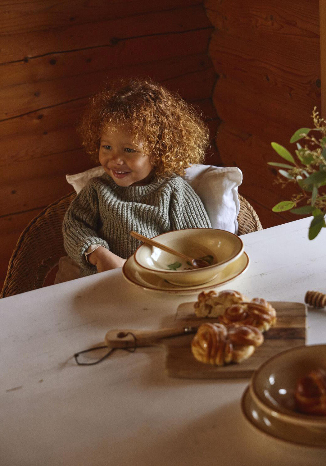 Olive LIL' ATELIER Pullover NMMOLFERT LS KNIT LIL - large