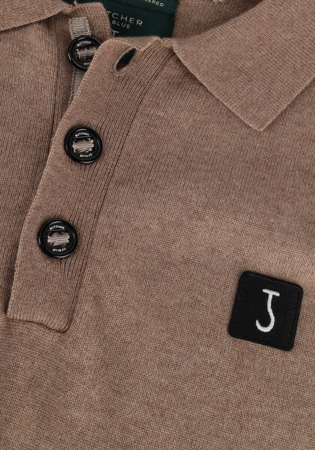 Beige BUTCHER OF BLUE Pullover CLIFDEN POLO - large
