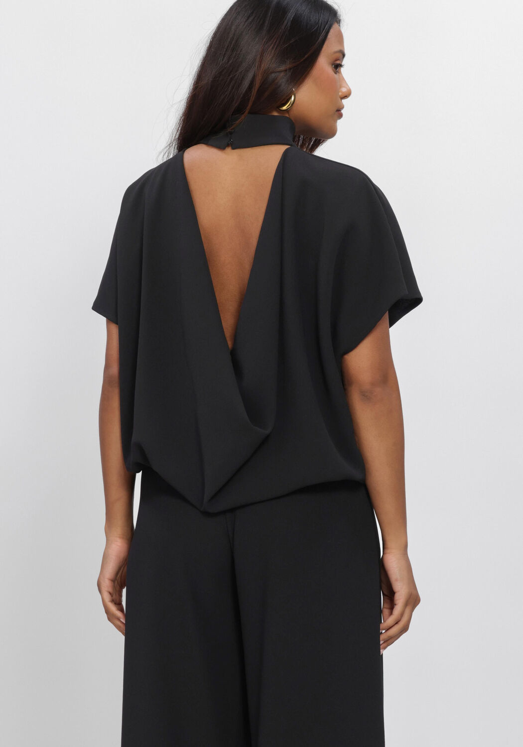 Schwarze ELEH Blusen EFW260269 - large