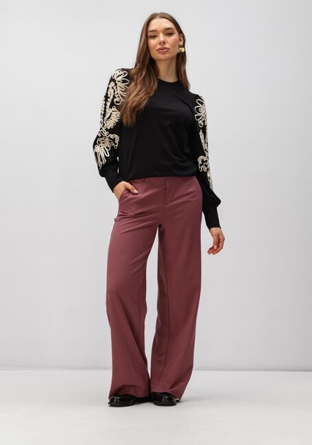 Schwarze OBJECT Pullover OBJCAROLINE JOANA L/S TOP - large