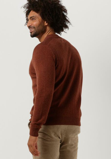 Braune ANERKJENDT Pullover AKRICO LAMBSWOOL KNIT - large