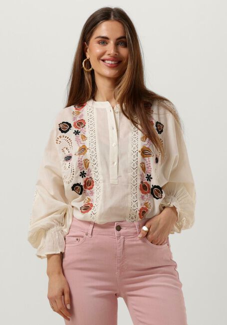 Nicht-gerade weiss SUMMUM Bluse BLOUSE FLOWER EMBROIDERY - large
