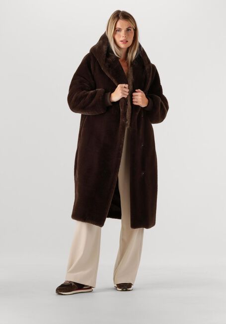 Braune MOSCOW Fake-Fur-Jack 08-08-EVELYN-3 - large