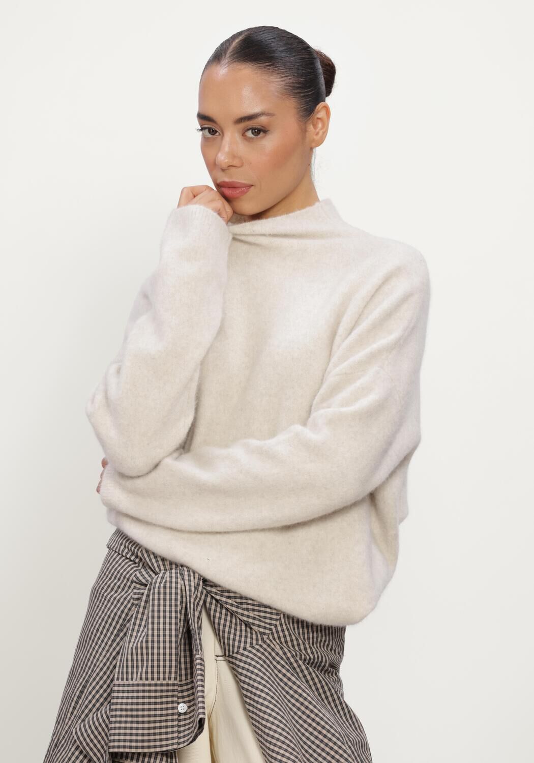 Beige KNIT-TED Pullover KIM PULLOVER - large
