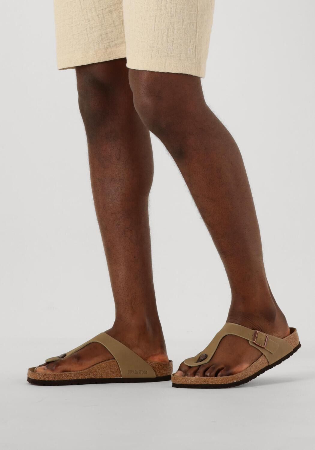 Braune BIRKENSTOCK Zehentrenner GIZEH HEREN - large