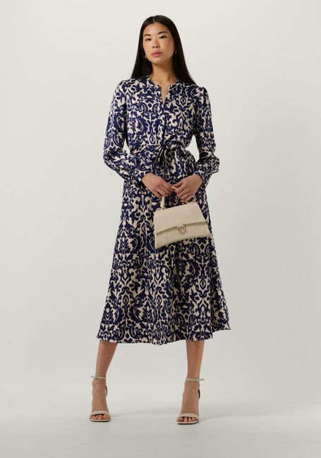 Blaue NEO NOIR Midikleid CILIAN FLOWER BLUR DRESS - large