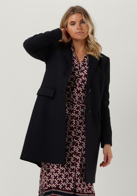 Dunkelblau TOMMY HILFIGER Mäntel WOOL BLEND CLASSIC COAT - large